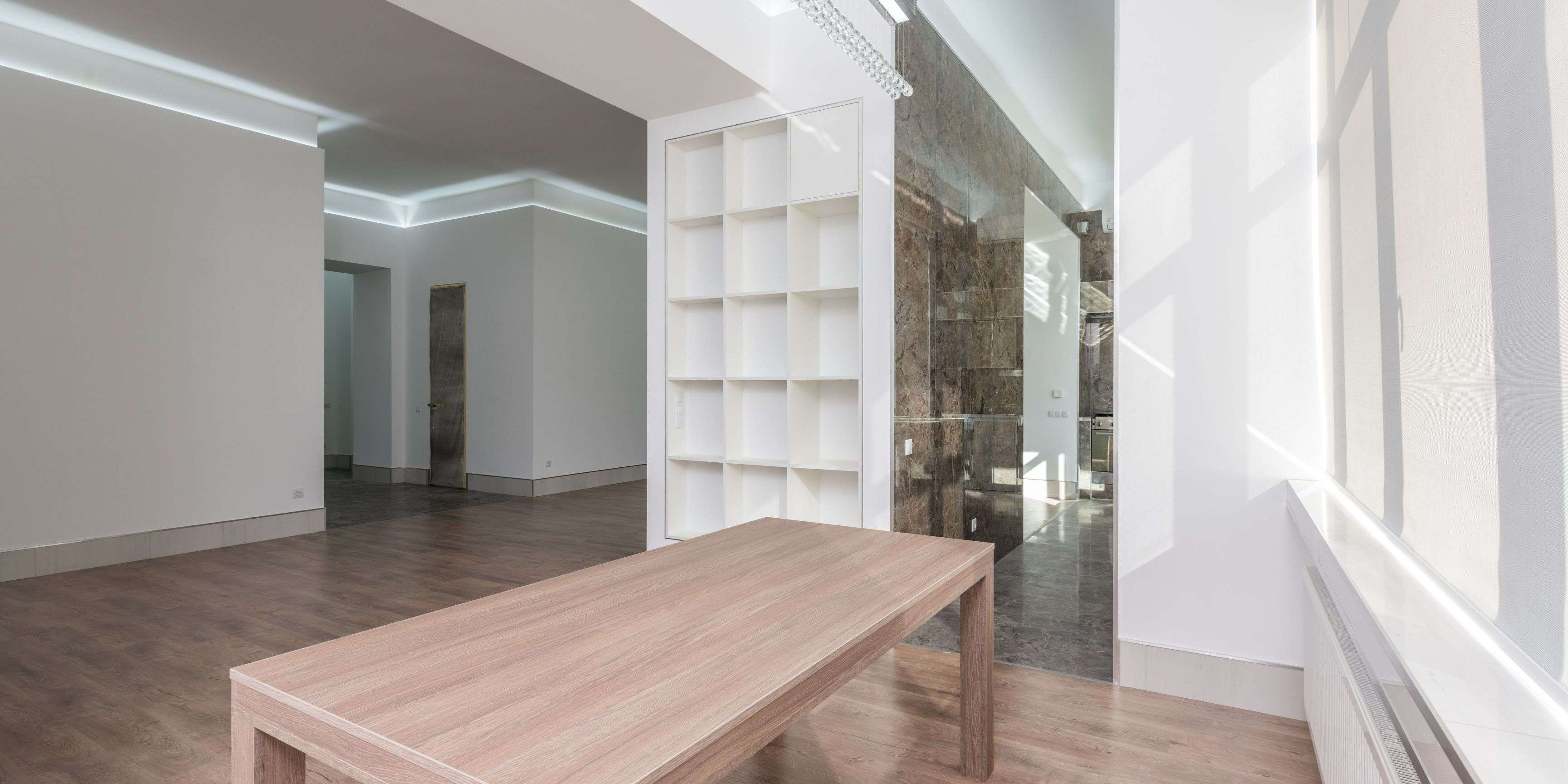 Professional hardwood floor installation process